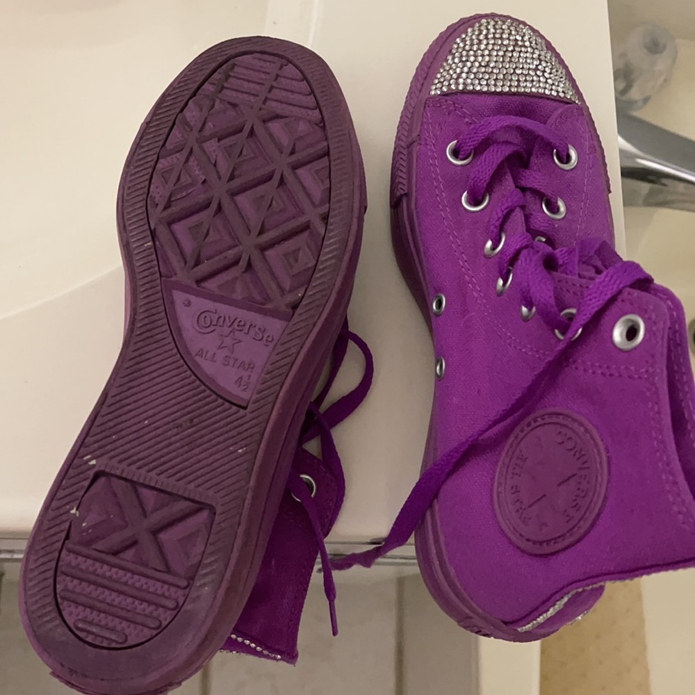 Custom Made All Stars Converse With Swarovski - image 5